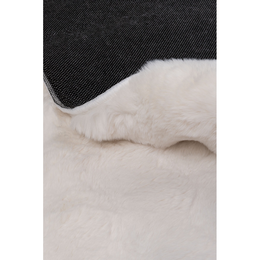 Rund matta RABBIT BUBBLE 160 cm, krämfärgad