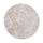 Rund matta SALAMANCA 100 cm beige/vit/bladmönster