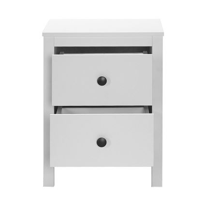 Sängbord 61x46 cm vit
