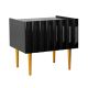 Sängbord ARCOS 46x50 cm svart/guld