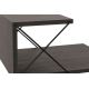 Sängbord CROSS 55x50 cm brun