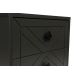 Sängbord LUNA 55x50 cm antracit/svart