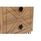 Sängbord LUNA 55x50 cm brun/svart