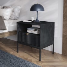 Sängbord NOVA 56x54 cm svart