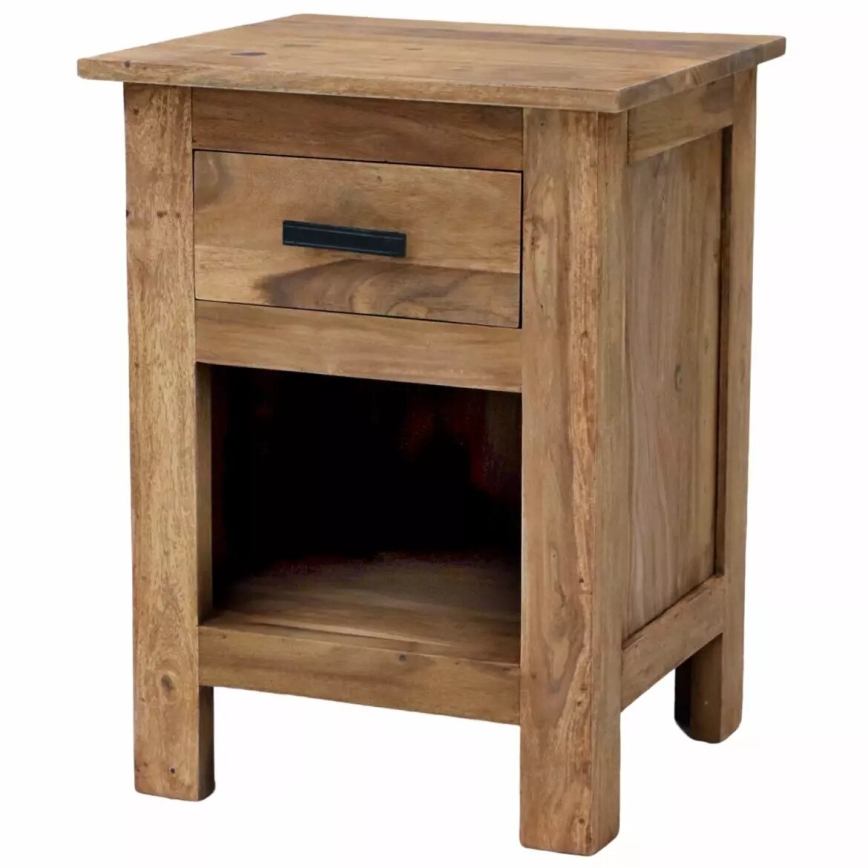 Sängbord RAMI 60x45 cm massivt trä/rosenträ