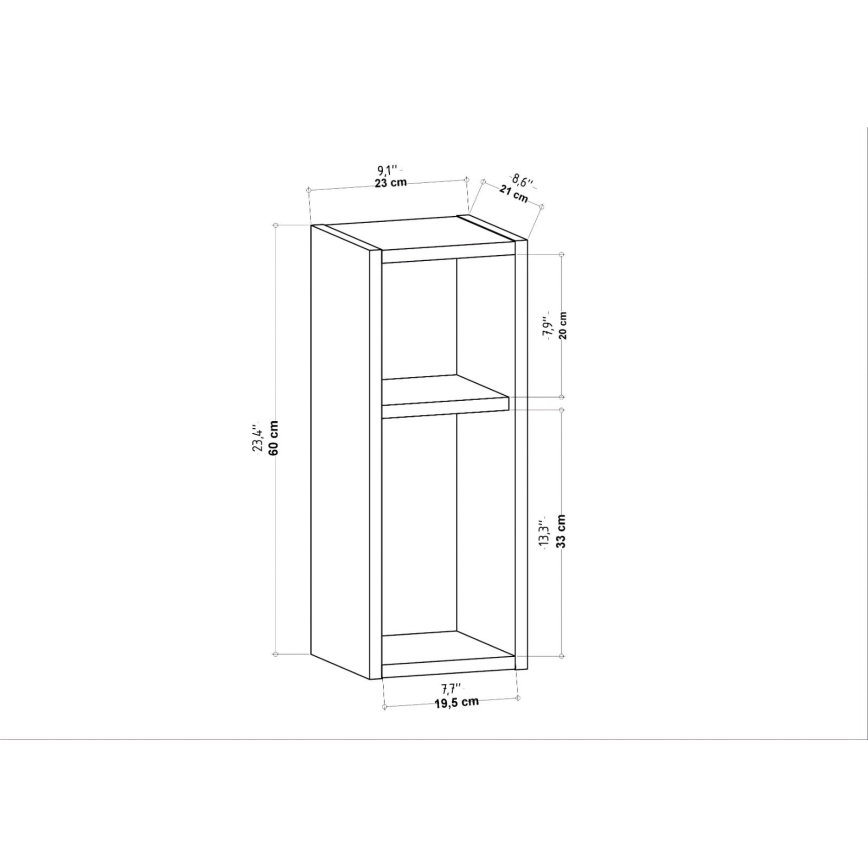 Sängbord TILMO antracit