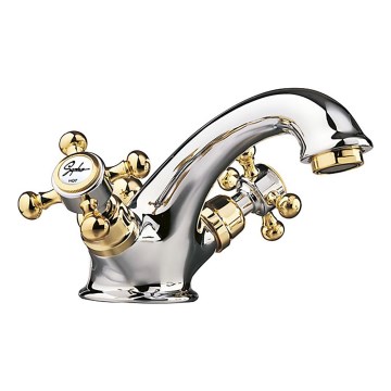 Sapho - ANTEA RETRO tvättställsblandare med bottenventil, guld