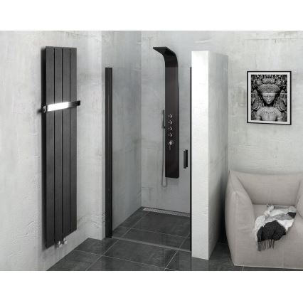 Sapho - Badrumsradiator COLONNA 180x29 cm svart