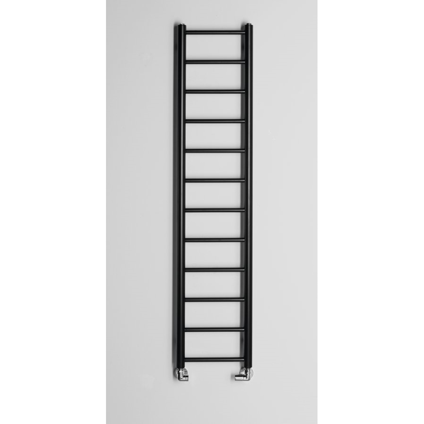 Sapho - Badrumsradiator DINA 278W 30x138 cm matt svart