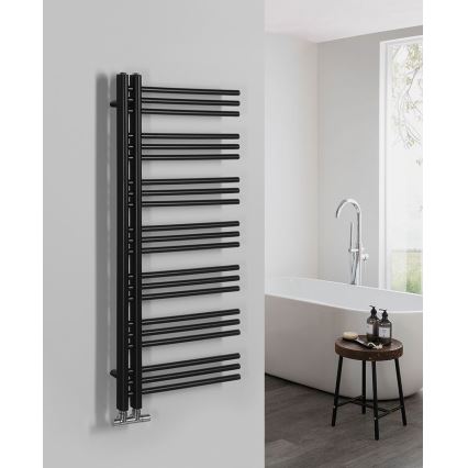 Sapho - Badrumsradiator DORLION 400W 50x120x50 cm matt svart