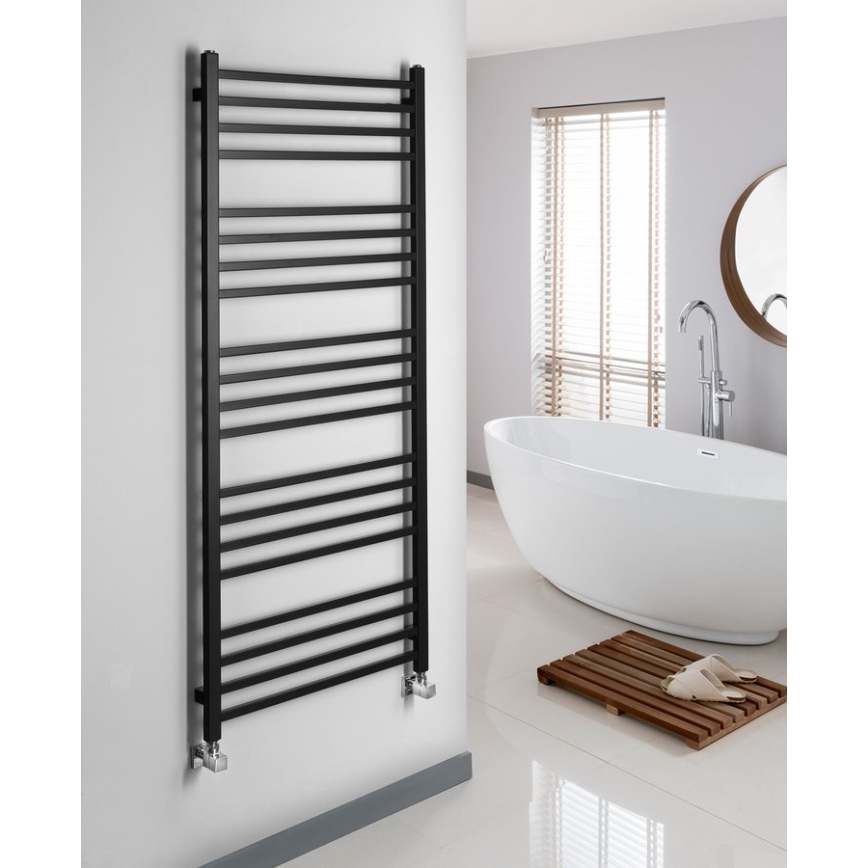 Sapho - Badrumsradiator METRO 151x60 cm matt svart