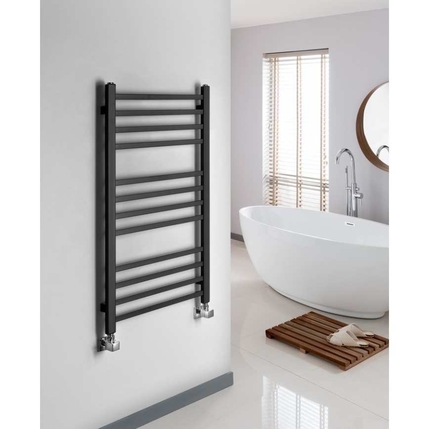 Sapho - Badrumsradiator METRO 266 W 45x89 cm matt svart