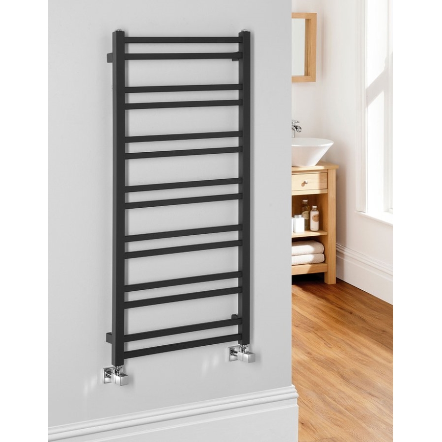 Sapho - Badrumsradiator METRO DOS 110x50 cm matt svart