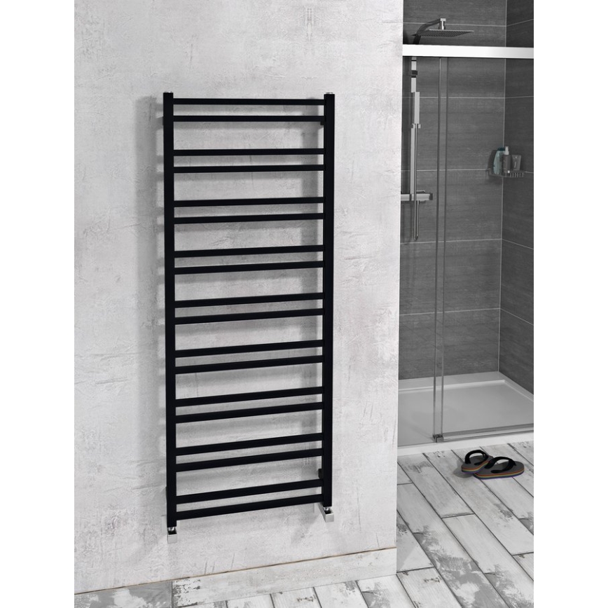 Sapho - Badrumsradiator METRO DOS 143x55 cm matt svart