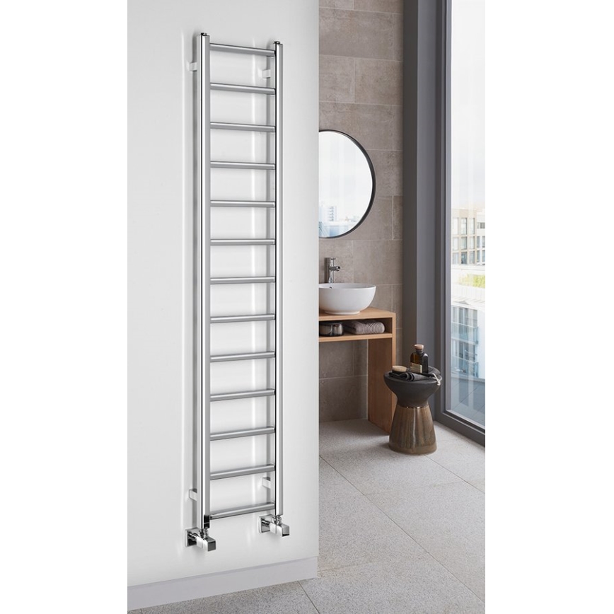 Sapho - Badrumsradiator METRO LIGHT 276 W/230 V, 30x150 cm, blank krom