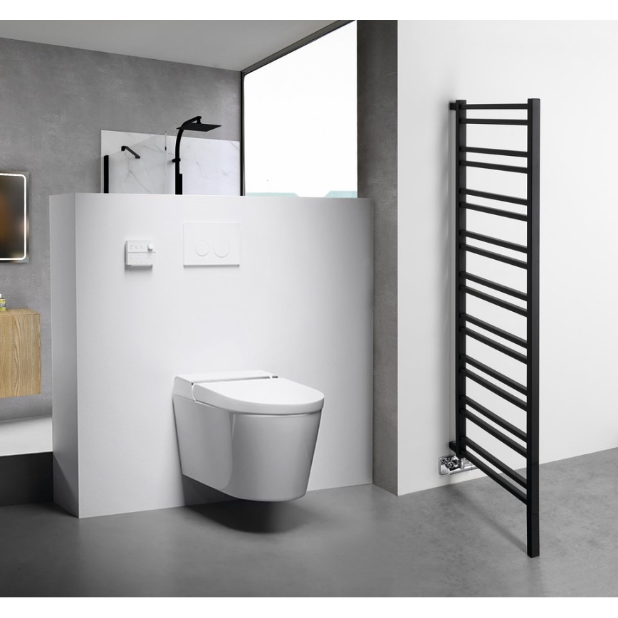 Sapho - Badrumsradiator METRO SPACE 525W 55x143 cm matt svart