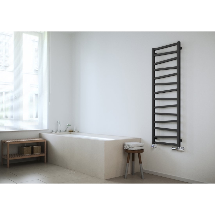 Sapho - Badrumsradiator ZIG 110x50 cm antracit