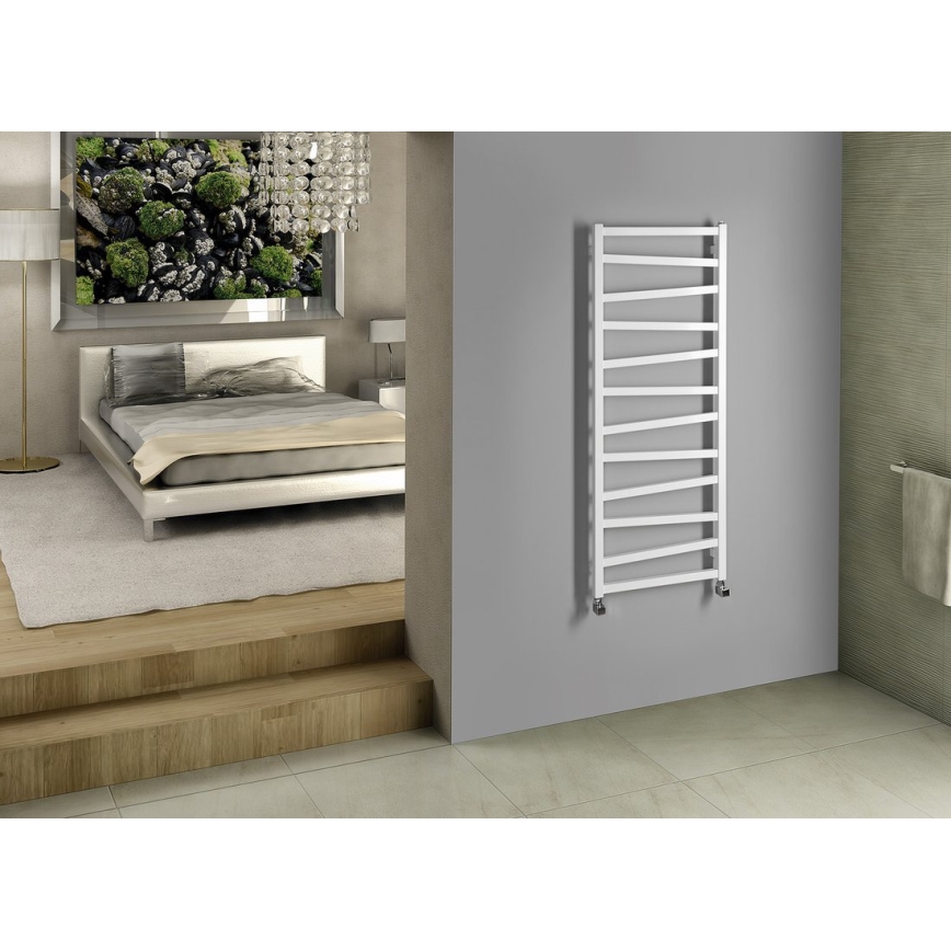 Sapho - Badrumsradiator ZIG 133x50 cm vit