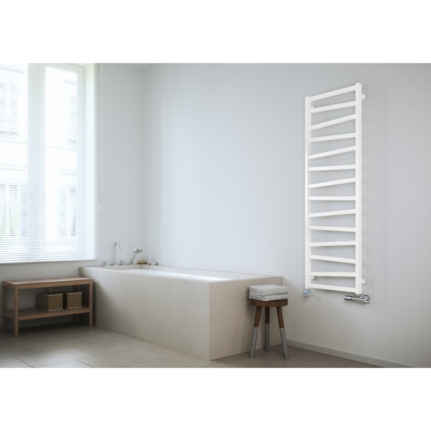 Sapho - Badrumsradiator ZIG 157 x 50 cm, vit
