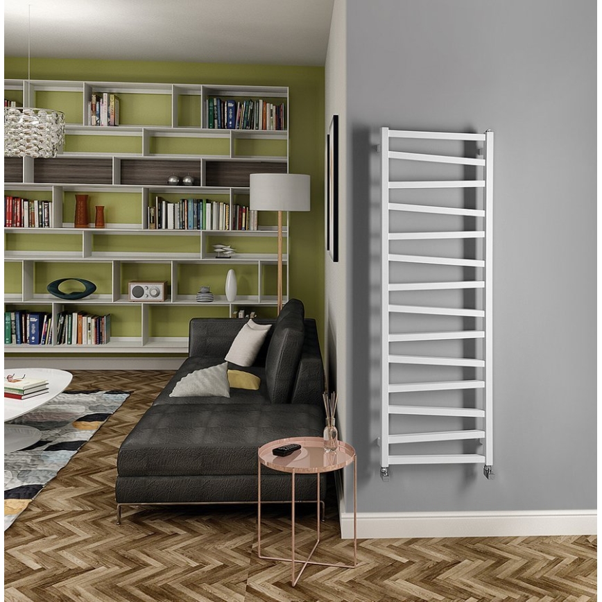 Sapho - Badrumsradiator ZIG 157 x 50 cm, vit
