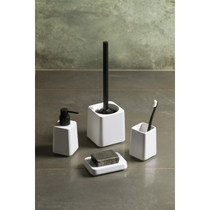 Sapho - Badrumsset 4 delar vit/svart