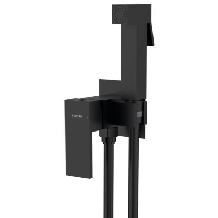Sapho - Bidéblandare med dusch för dold installation CUBEMIX vinklat/matt svart