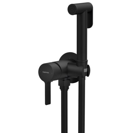 Sapho - Bidéblandare med dusch för dold installation ICONIC rund/matt svart