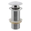 Sapho - Bottenventil BLOK Ø 6,6 cm Carrata/vit
