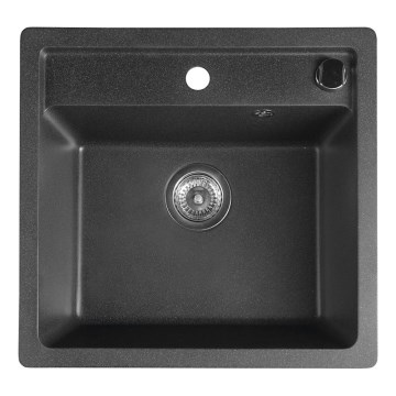 Sapho - Diskho 53x50 cm granit/svart