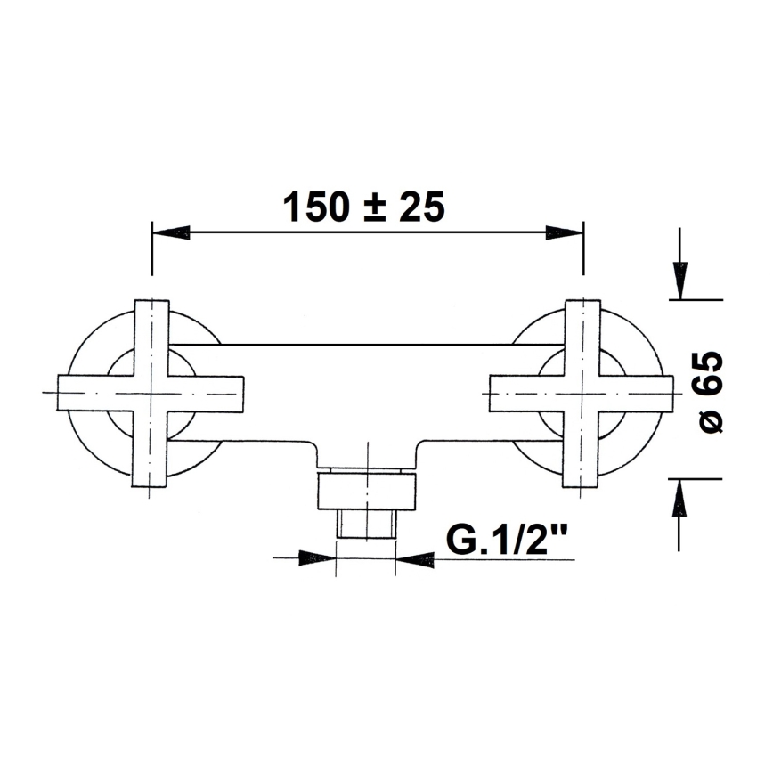 Sapho - Duschblandare AXIA blank krom