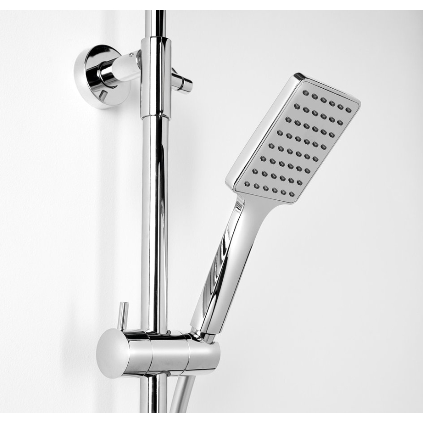 Sapho - Duschset med CUBEMIX-duschblandare i blank krom