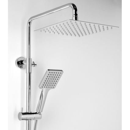 Sapho - Duschset med CUBEMIX-duschblandare i blank krom