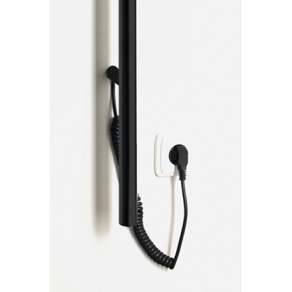 Sapho - Elektrisk handdukskena PASADOR 30W/230V 150 cm matt svart