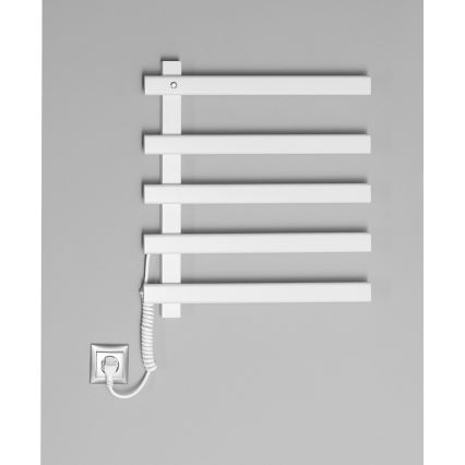 Sapho - Elektrisk handdukstork ELCOR 63W 52x48 cm matt vit