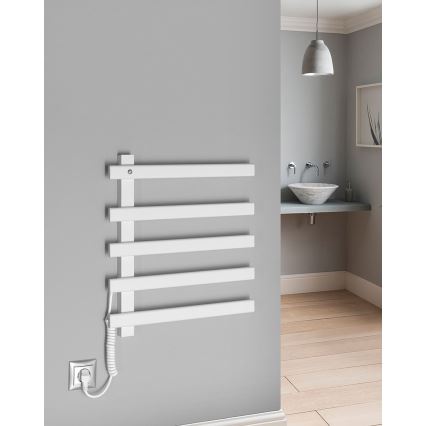 Sapho - Elektrisk handdukstork ELCOR 63W 52x48 cm matt vit