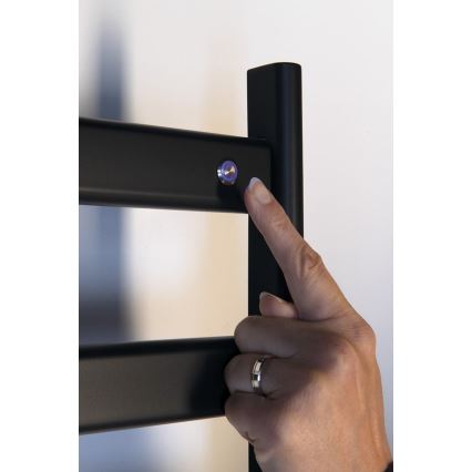 Sapho - Elektrisk handdukstork ELIAS 105 W 73x49 cm matt svart