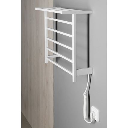 Sapho - Elektrisk handdukstork ELZOR 60 W 47 x 50 cm matt vit