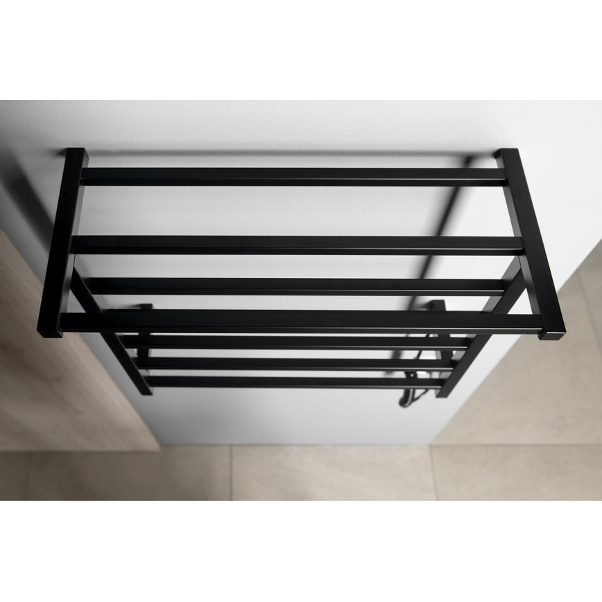 Sapho - Elektrisk handdukstork ELZOR 60 W 47x50 cm matt svart