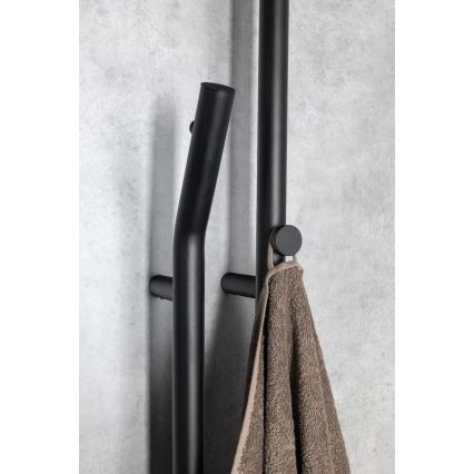Sapho - Elektrisk handdukstork med timer DUOPASSO 45W 170x12 cm matt svart