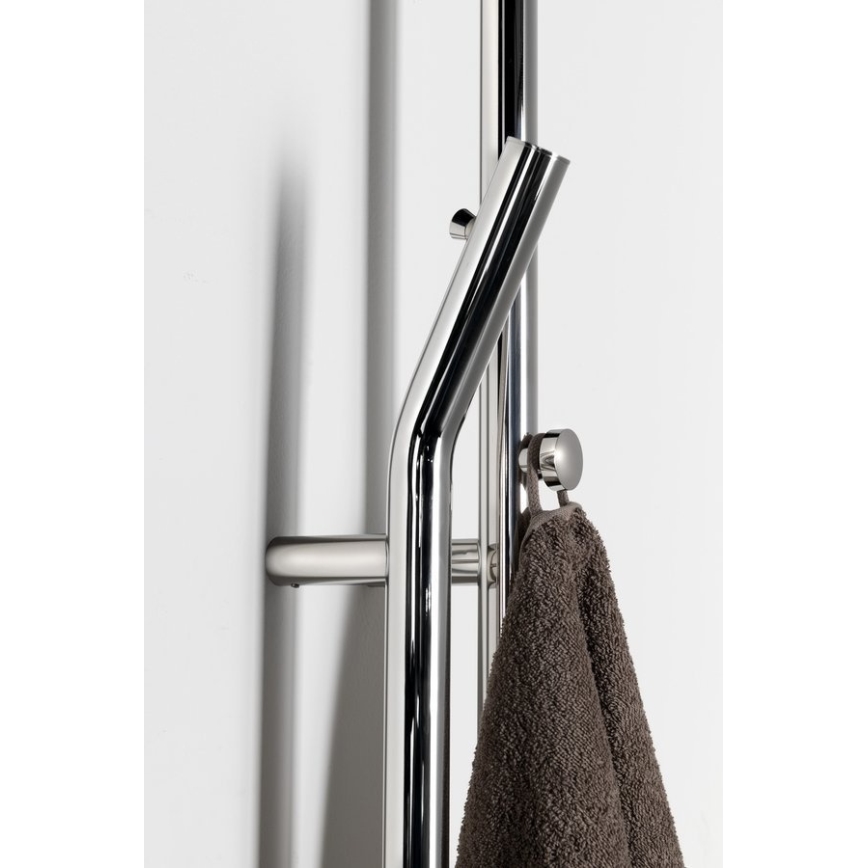 Sapho - Elektrisk handdukstork med timer DUOPASSO, 45 W, 170 x 12 cm, blank krom