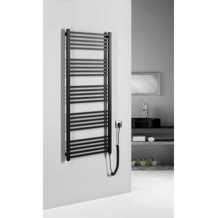 Sapho - Elektrisk handdukstork METRO-E 500W 134x50 cm matt svart
