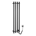Sapho - Elektrisk handdukstork PAPINADO 85W 120x26 cm matt svart