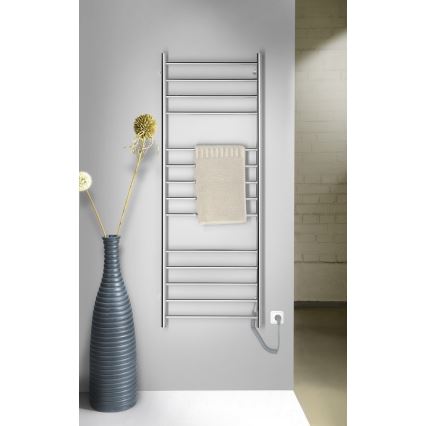 Sapho - Elektrisk handdukstork REDONDO 130 W 150 x 60 cm blankförkromad rund