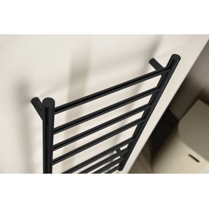 Sapho - Elektrisk handdukstork REDONDO 75 W 90x50 cm matt svart