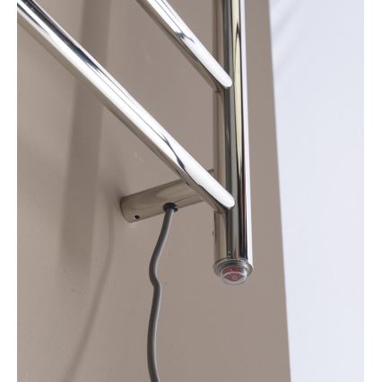 Sapho - Elektrisk handdukstork REDONDO 75W 90x50 cm blank krom, rund