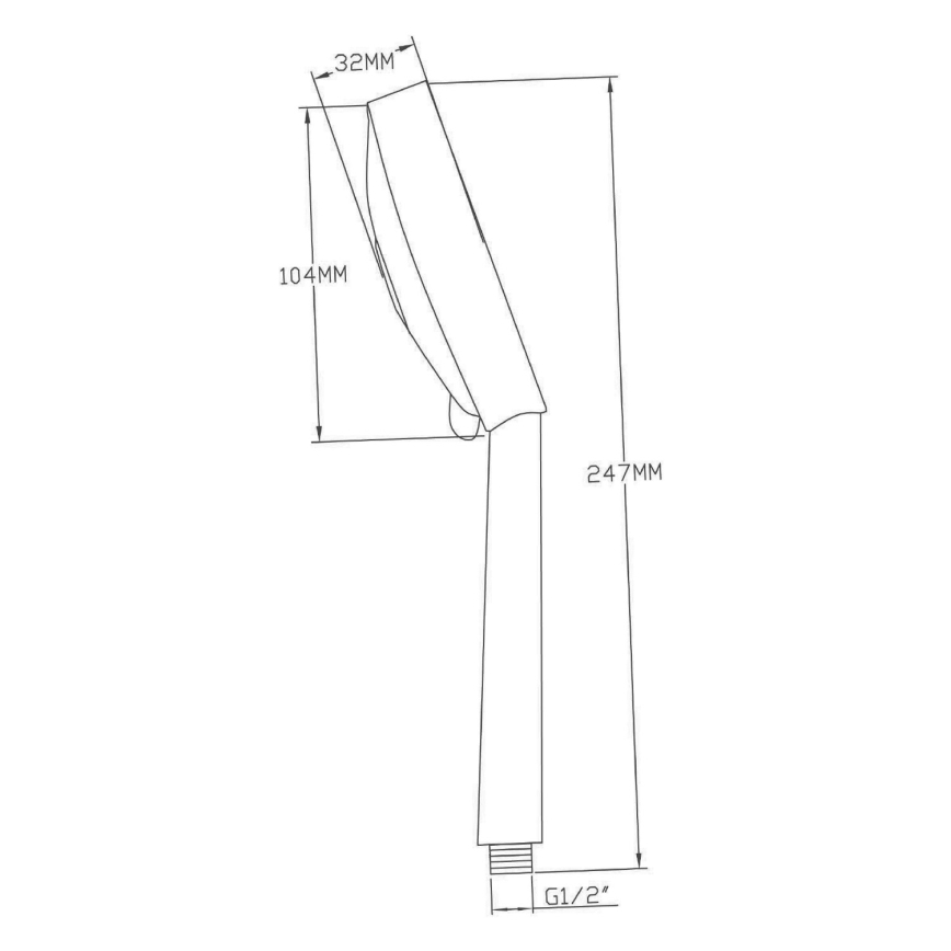 Sapho - Handdusch i blank krom