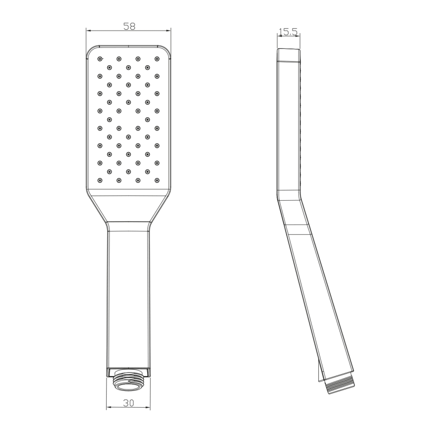 Sapho - Handdusch med självrenande system, blank krom
