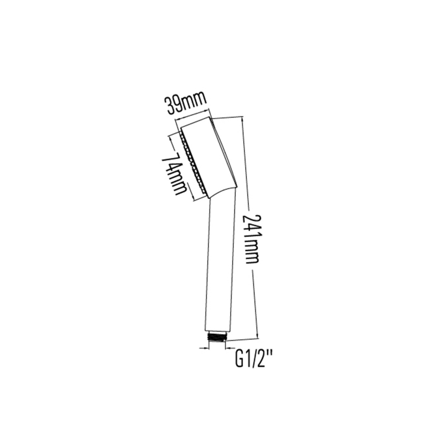 Sapho - Handdusch Ø 7,4 cm, blank krom