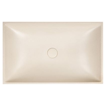 Sapho - Handfat för bänkskiva 58x36 cm betong/beige
