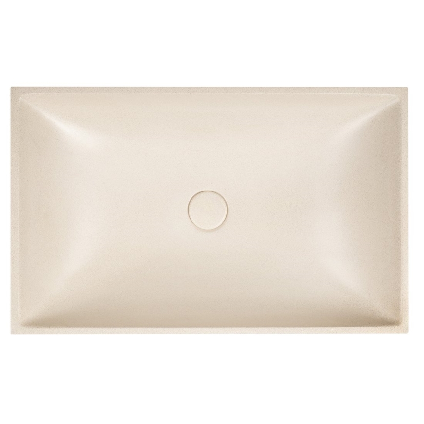 Sapho - Handfat för bänkskiva 58x36 cm betong/beige
